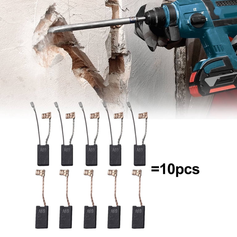 Replacement Carbon Brushes For Bosch GBH5-40DC, GSH5, RH540S & TSH5000 – Compatible With GSH501, GSH5x, RH540M, TSH5000Puls (1 Set)