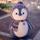 thumbnail image 1 of Linda muñeca de pingüino pequeño, bufanda de Navidad, sombrero, muñeca cómoda, juguete de felpa para niña, regalo de vacaciones para niños, almohada de tiro de felpa, 1 of 5