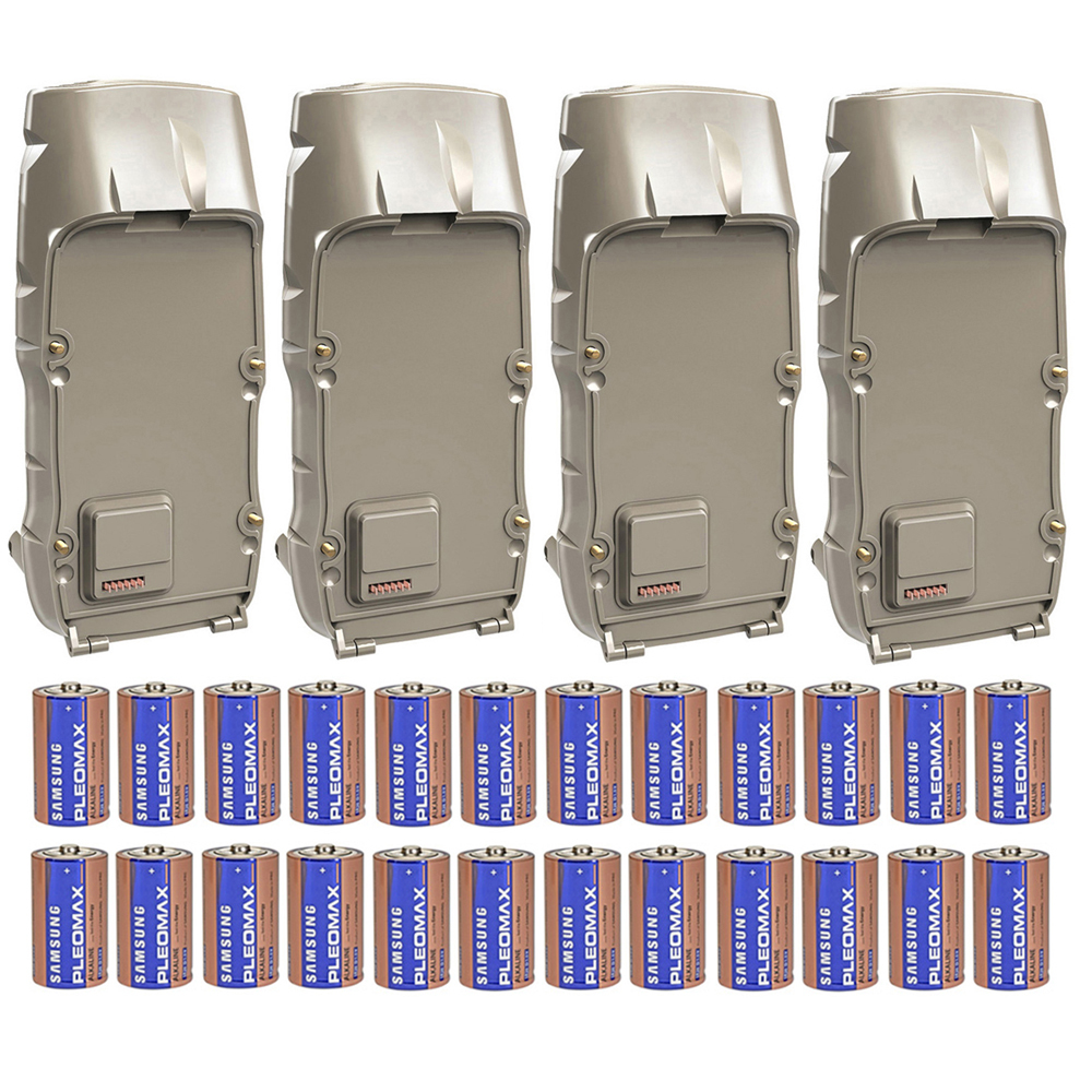 Cuddeback J Camera D Battery Adapter (4Pack) with D Cell Batteries (24