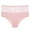 Pink, variant on Women's Underwear Plus Size, Xunlbb Women's Enlarged Seamless Solid Color Hollow Fishing Net Ice Silk Underwear