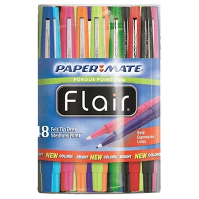 Paper Mate Flair Mode Bocal Asst Moyen 48 Unités Bocal