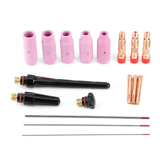 Rdeghly Welding Nozzle Torch Copper Ceramic Contact Tip Tungsten Wire For Torch 17/18/26