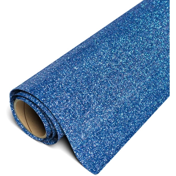 Siser Glitter HTV 20" x 5ft Roll Iron on Heat Transfer Vinyl (White