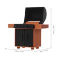 thumbnail image 4 of ColoMX Parrilla de barbacoa en miniatura, modelo 1:20. Miniparrilla de carbón para barbacoa, herramienta de cocina para jardín, ideal para casas de muñecas, picnics al aire libre, camping, decoración., 4 of 8