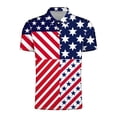 thumbnail image 7 of American Flag Shirt Mens Mens Independence Day Shirt Red White and Blue Shirt 4th of July Shirts Mens Mens Memorial Day Shirt Men's Summer Button Printed Short Sleeved Lapel Top, 7 of 7