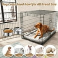 thumbnail image 7 of SSAWcasa 2Pcs Dog Crate Water Bowl No Spill, Stainless Steel Food and Water Bowls Hanging for Dog Cage, Crate, Kennel, Removable Coop Cage Cup for Large＆Medium Dogs, Pets - L (7.1x2.9''&6.3×2.5''), 7 of 7