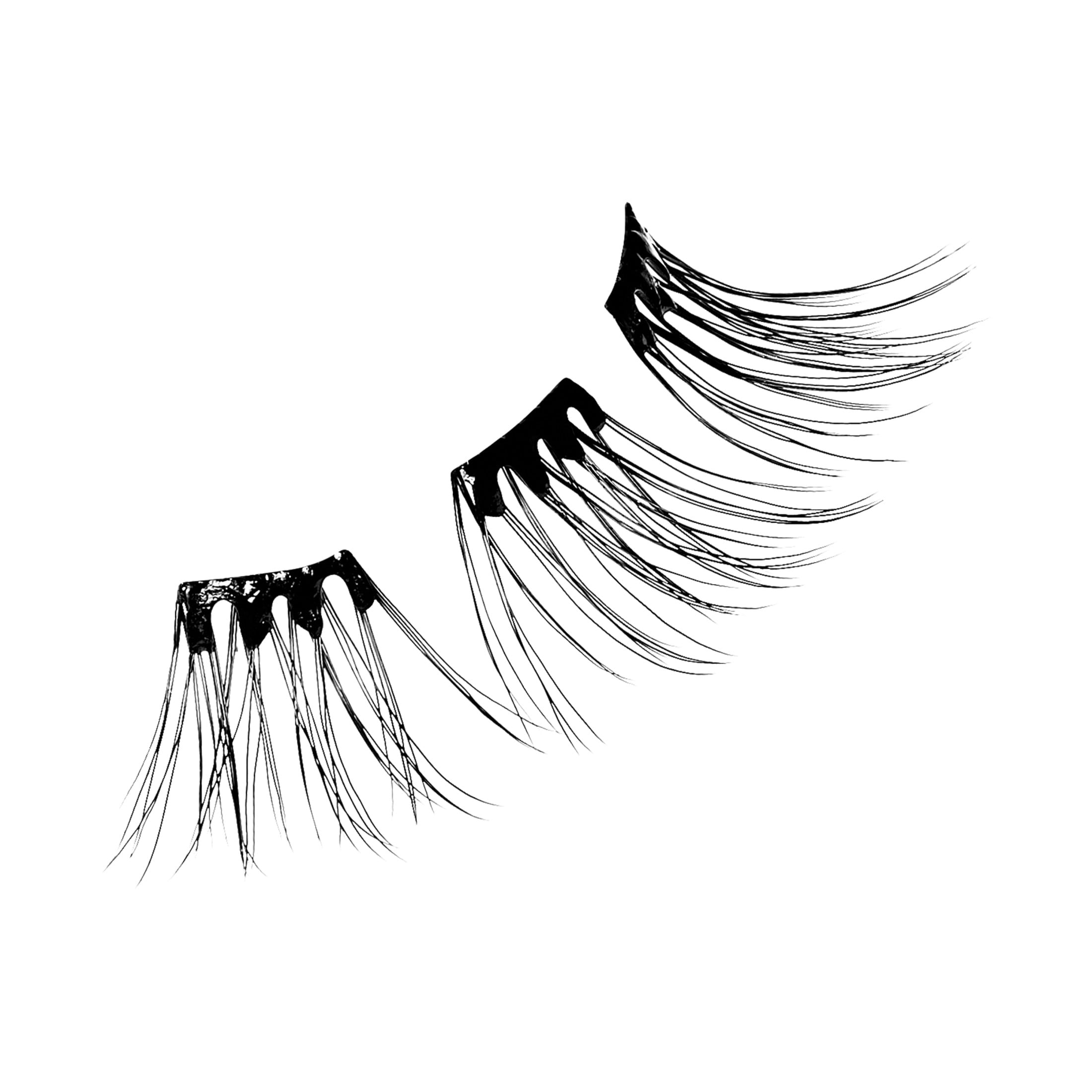 (3 pack) KISS Halloween Limited Edition Press-On Lash Extensions, Medium Volume, 9 Pcs.
