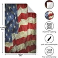 thumbnail image 5 of Vintage American USA Flag Tea Towels Set of 6 Flag Day Kitchen Dish Cloth with Hanging Loop, 18"x28"Lint-Free Absorbent Towel for Kitchen Drying Wiping and Cleaning, 5 of 7