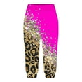 thumbnail image 3 of Capris pour Femmes, Pantalons pour Femmes, Pantalons Longs Amples Décontractés pour Femmes à Taille Élastique avec Cordon, Imprimés, avec Poche, Capris, 3 of 6