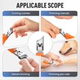 thumbnail image 3 of Lavito Nail Clipper, Caurat Slanted Nail Clippers, Slant Edge Nail Clippers, Wide Jaw Opening Anti-Splash Slanted Nail Clipper for Ingrown Nails and Thick Toenails, 3 of 7