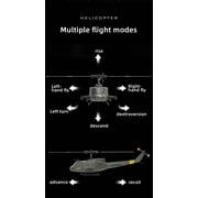 Bell UH-1 RC Helicopter 1/48 Scale - 6CH Brushless Motor, Auto Hover, 3D Stunt, 13min Flight, RTR with Remote