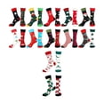 thumbnail image 3 of Calcetines de Navidad,Calendario de Adviento de Navidad Calendario de Adviento de 24 días,Calcetines navideños divertidos para mujer,Calcetines cálidos para la tripulación Calcetines, 3 of 9