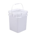 thumbnail image 1 of Cubo cuadrado para almacenamiento de alimentos, práctico, resistente, portátil, versátil con asa, cubo de pintura para pintura del hogar y la cocina 13L, 1 of 8