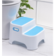 thumbnail image 1 of Taburetes de dos escalones para niños, azul - Escalones de seguridad para niños pequeños para el baño, la cocina y el entrenamiento para ir al baño - Patas antideslizantes, agarre de fricción texturiz Namotu DCF290, 1 of 7