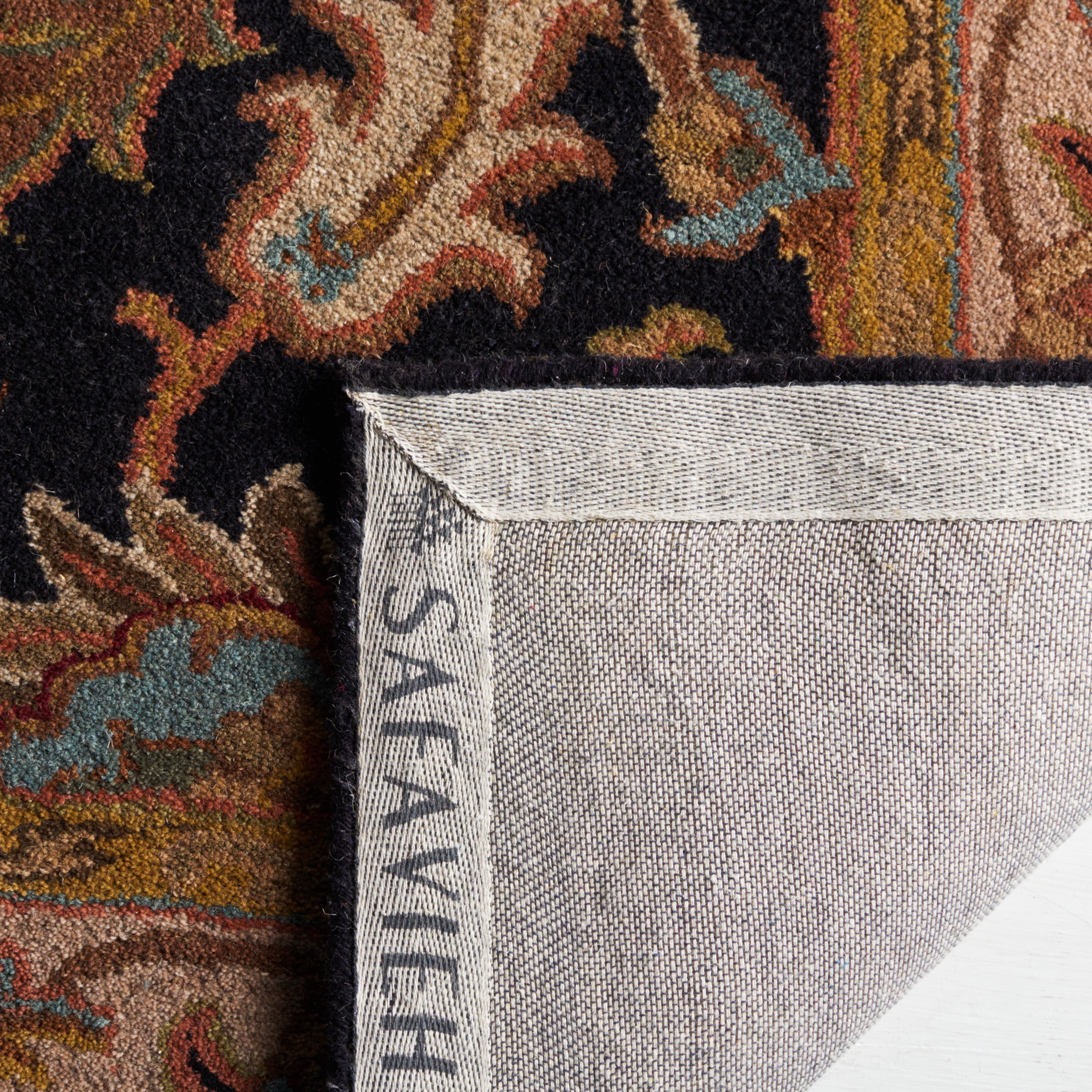 Safavieh Heritage Valery Oriental Wool Area Rug, Black/Beige, 11' x 17'