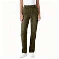thumbnail image 3 of Juslio Women Skinny Straight Faux Jeans Pocket Casual High Waist Green Jeans, 3 of 6