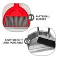 thumbnail image 3 of Raindrops 2Pcs Dustpan Accessories Rubber Strip Replacement For General Users In Schools, 3 of 8