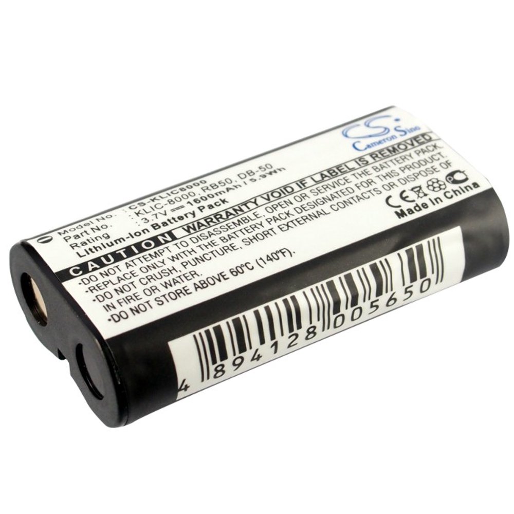 Replacement Battery for Kodak 3.7v 1600mAh / 5.92Wh Camera Battery