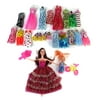 Madilynn Beauty Fashion Girl Kids Toy Doll Fashion Variety Set w/ 2 Dolls, 18 Different Outfits , & Accessories
