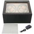 thumbnail image 4 of 4+6 Luxurious Automatic Rotation Watch Display Storage Box PU Leather Watch Winder Display with 10 Removable Pillows for Men/Women Gift, 4 of 7