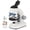 White, variant on Riousery 40X-1200X Kids Microscope with 360 Rotation Head Educational Science Toy Kit for Beginners Yellow (9.13 inches / 232 mm)