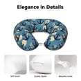 thumbnail image 4 of KLL Anchors Pattern Memory Foam Cervical Neck Pillow Versatile U-Shaped Pillows for Home/Office/Camping/Travelling/Soft Washable Cover, 4 of 8