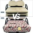 thumbnail image 6 of COEQINE Universal Golf Cart Seat Towel Blanket Covers for All Weather, Foldable Design with Handle, Fit for EZGO, Club Car and More 2-Seat Golf Carts, Valentines Day Elegant Pink Rose, 6 of 8
