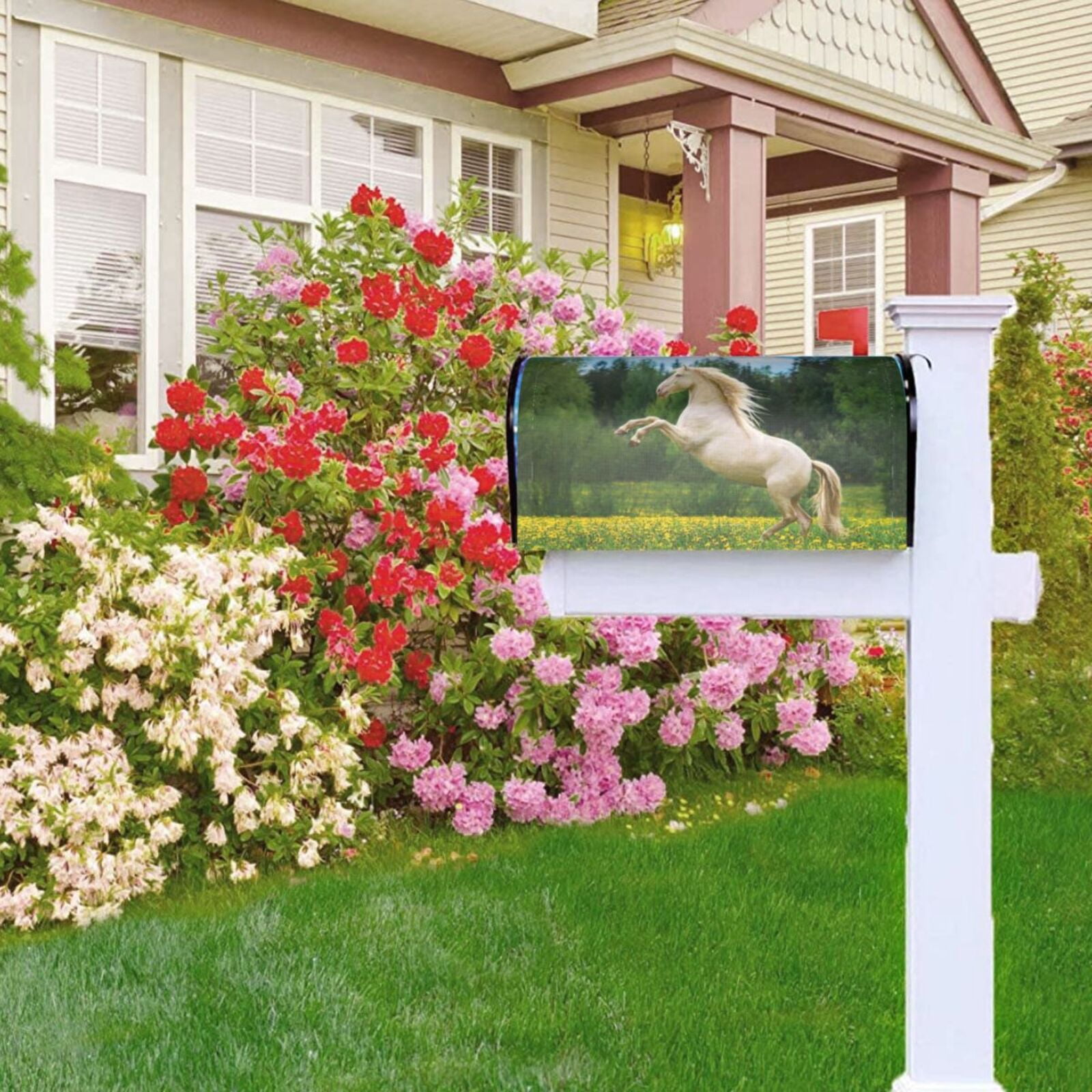 Kdxio Magnetic Mailbox Cover 25.5x21 in Mailbox Cover Outdoor Decoration Holiday Mailbox Covers for Home Garden Yard-25.5x21 in