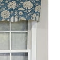 thumbnail image 3 of RLF Home Luxurious Modern Design Classic Basanti Petticoat Style Window Valance 50" x 15" Navy, 3 of 4