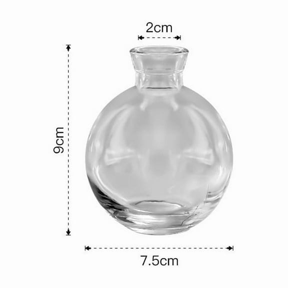 1pcs Glass Vases,Small Flower Vases for Wedding Centerpiece Table Decorations,Transparent Vintage Embossed Mini Vases,Flower Arrangements in Vases for Party or Home Decor，B