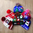 thumbnail image 3 of Gorro de punto con luz LED para niños y adultos, gorro navideño, regalo de Navidad, decoración de Año Nuevo, 2023, 3 of 4
