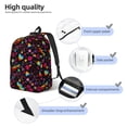 thumbnail image 5 of Ratiio Lgbt Rainbow For Pride Print Canvas Backpack for Women & Men Retro Aesthetic Rucksack Basic Backpack for High School/College Students Travel Laptop Bag, 5 of 5