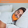 thumbnail image 5 of Mascarilla facial con forma de V para mejillas, correa transpirable para levantar el mentón y antiarrugas para dormir (naranja), 5 of 5
