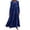 Blue, variant on LYXSSBYX Womens Dresses Long Sleeve Women's Solid Color Loose Long Sleeve Long Dress Round Neck Asymmetric Swing Layered Beach Long Dress