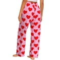 thumbnail image 5 of FLYCURVY Plus Size Women Pajama Pants Soft Long Sleep Lounge Pants Drawstring with Pocket L-5XL, 5 of 6
