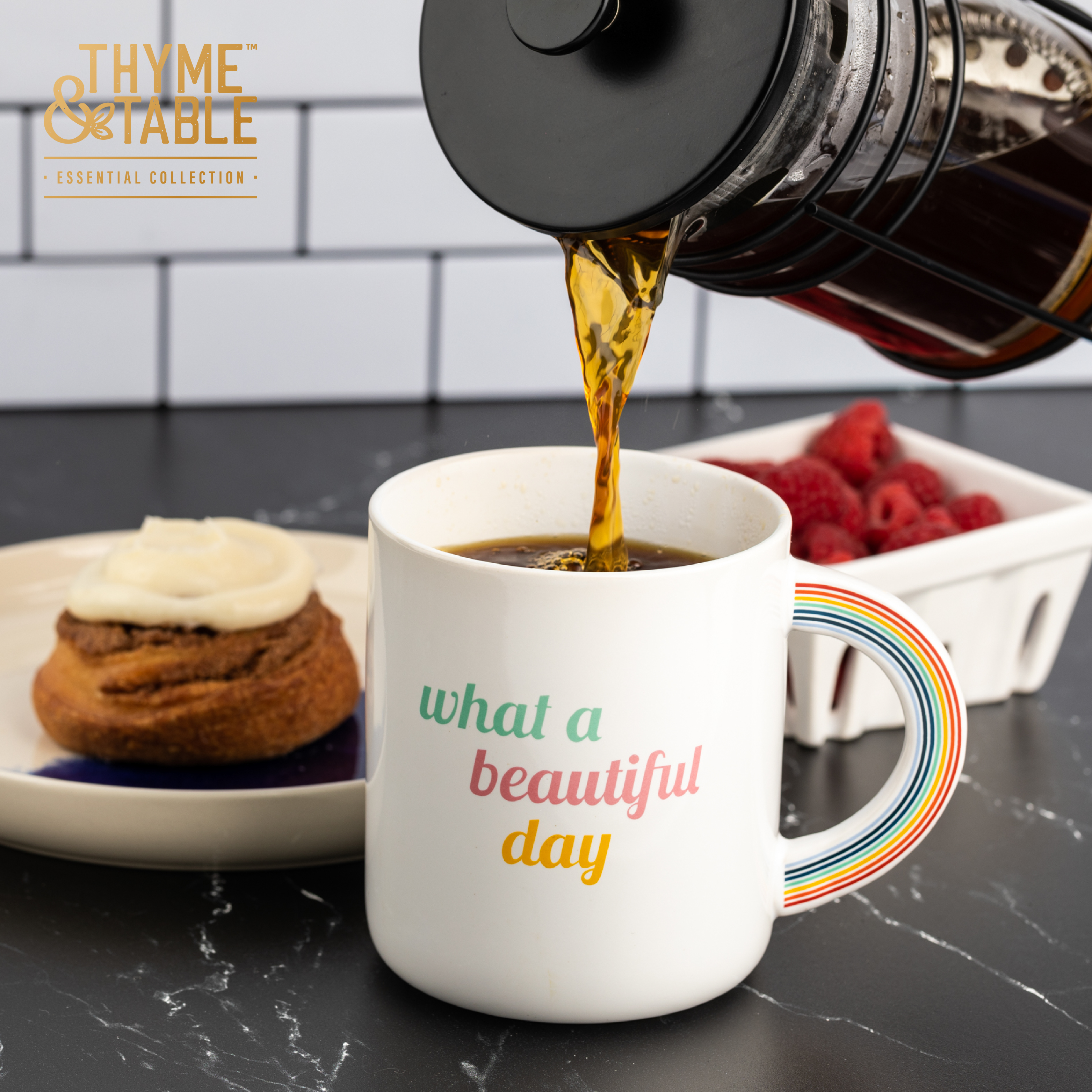 Thyme & Table Beautiful Day Ceramic Coffe Mug, 20 fl oz - image 3 of 6