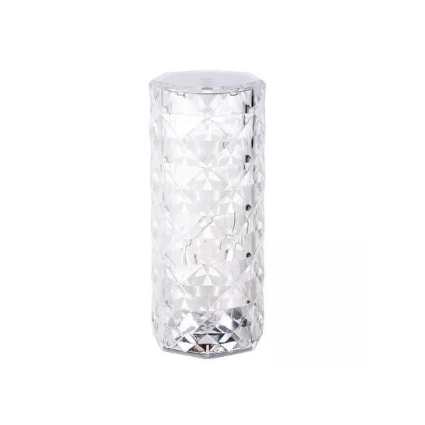 Lámpara De Escritorio De Cristal Internet Atmósfera Roja Lámpara De Escritorio De Diamante Luz De Lujo Dormitorio Creativo Ins Chica Lámpara De Noche Lámpara De Noche Romántica