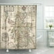 thumbnail image 1 of Cortina de Ducha ABPHQTO Mapa Vintage de Escocia 150x180 cm, 1 of 1