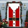thumbnail image 5 of Santa Claus Full Coverage Door Cover - Waterproof Polyester Holiday Decoration Festive Front Door Decor Christmas Party Backdrop(C), 5 of 6