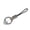 Silver-Gray green, variant on Ergonomic Finger Loop Key Organiser Leather Key Holder with Wristband Feature And Secure Buckle Accessory For Keys