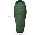 thumbnail image 7 of 20 ° F Cold Weather Mummy Sleeping Bag, 82 Inches x 33 Inches, Olive Green, 7 of 7
