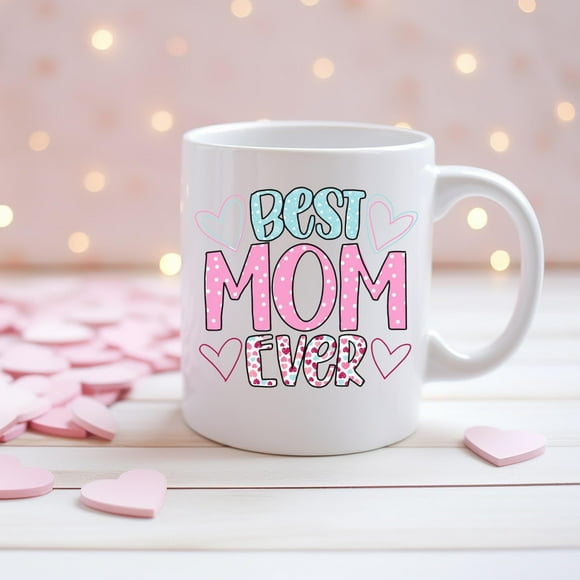 Best Mom Ever Mug Ceramic Coffee Mug, Cute Mother’s Day Gift, Mom Birthday Gift, Personalized Mom Gift, Gifts for Mom, New Mom Gift