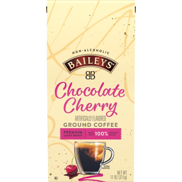 Baileys NonAlcoholic Chocolate Cherry Light Roast Ground Coffee, 11 oz