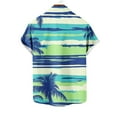 thumbnail image 6 of snilers Big and Tall Mens Shirts Stretch Button Down Collared Casual Tops Summer Beach Hawaii 3D Graphic Print Blouses, 6 of 6