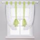 thumbnail image 1 of Cortinas romanas bordadas CHAO color verde 120 x 140 cm, 1 of 5