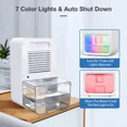 thumbnail image 2 of Small Dehumidifier, ABS, White, 2 of 5