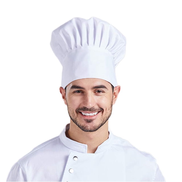 Gorro de chef unisex de alta elasticidad para cocinar, hacer pasteles, restaurante, panadero, disfraz