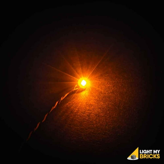 Orange Bit Lights (4 pack) by Light My Bricks Orange