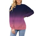 thumbnail image 2 of Pulls d'Automne pour Femmes Élégants T-Shirt à Manches Longues Col Rond Confortable Ample Grande Taille Rose TTTG, 2 of 4
