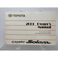 thumbnail image 4 of 2001 Toyota Camry Solara Owners Manual Handbook Set OEM A04B10022, 4 of 8
